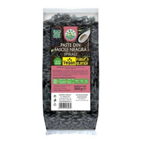 PASTE SPIRALE din FASOLE NEAGRA Fara gluten 200g - HERBAVIT