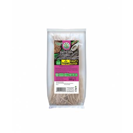 PASTE SPAGHETE din SORG, fara gluten, 200 g, HERBAVIT