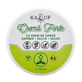 CREMA FORTE CU VENIN DE VIPERA, GHIMBIR, SALCIE, SALVIE, 50 ml KASUF