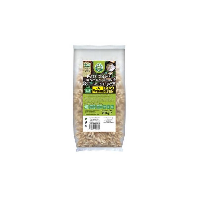 PASTE SPIRALE Din MEI CU PATRUNJEL SI USTUROI Fara Gluten 200g -