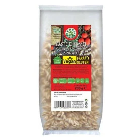 PASTE SPIRALE Din MEI CU ROSII SI ROZMARIN Fara Gluten 200g - HERBAVIT
