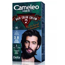 Vopsea de par pentru barbati Cameleo, 3.0 Dark Brown - Delia Cosmetics