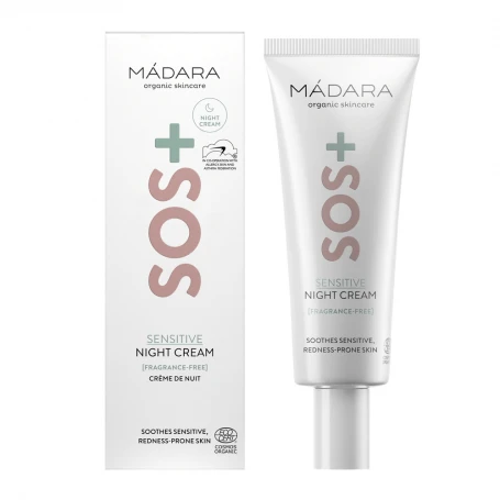 Cremă de noapte, SOS + SENSITIVE, 70ml -MÁDARA