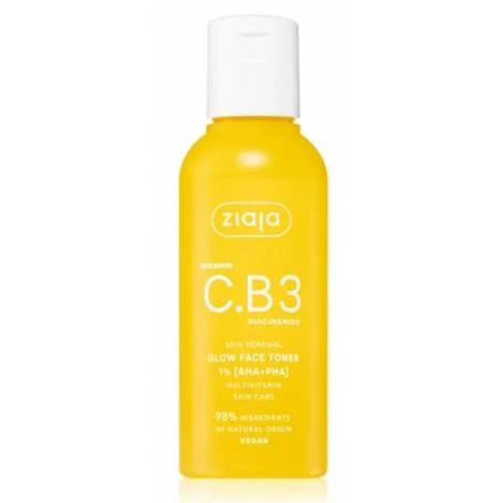 Lotiune tonica 1% (AHA+PHA) Cu Vitamina C si B3 Niacinamida 120ml - Ziaja
