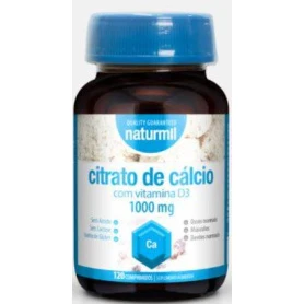 CALCIU CITRAT 1000mg si Vitamina D3, 120 tablete - DIETMED-NATURMIL