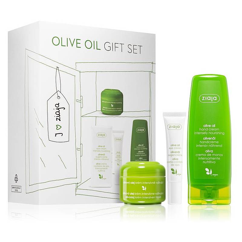 Set cadou Natural Olive, Crema de ochi + Crema de maini + Crema de