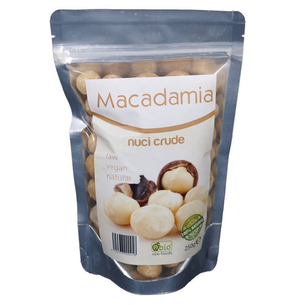 Nuci macadamia raw 250g - obio