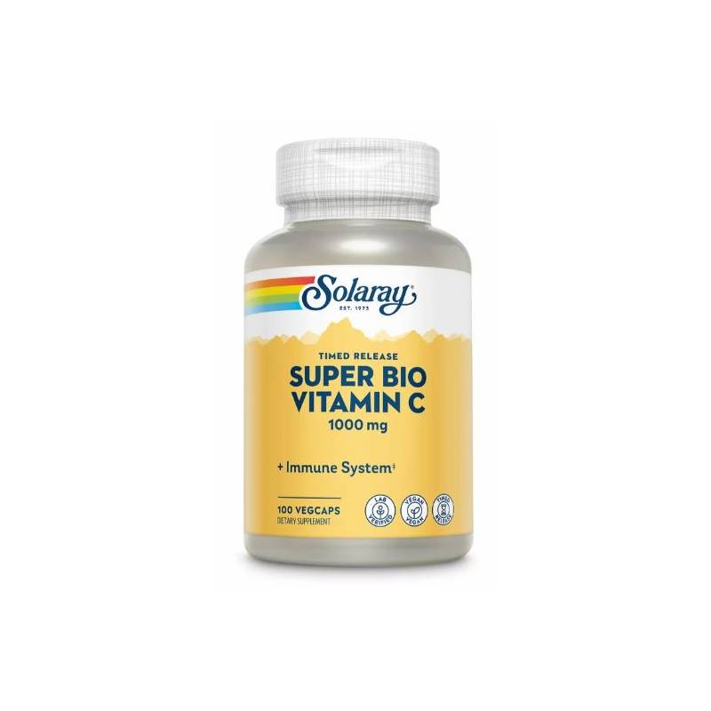 Super Bio Vitamin C 100 veg caps - Solaray - Secom