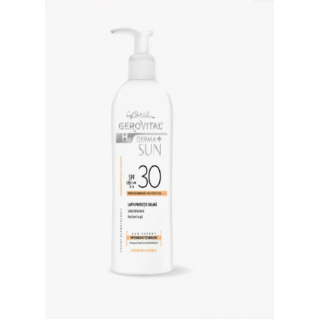 Lapte protectie solara SPF 30 GH3 Derma+ Sun, 150ml, Gerovital