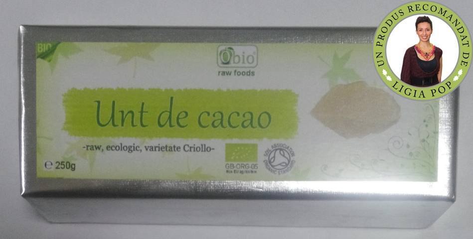 Unt de cacao raw eco-bio 250g - obio