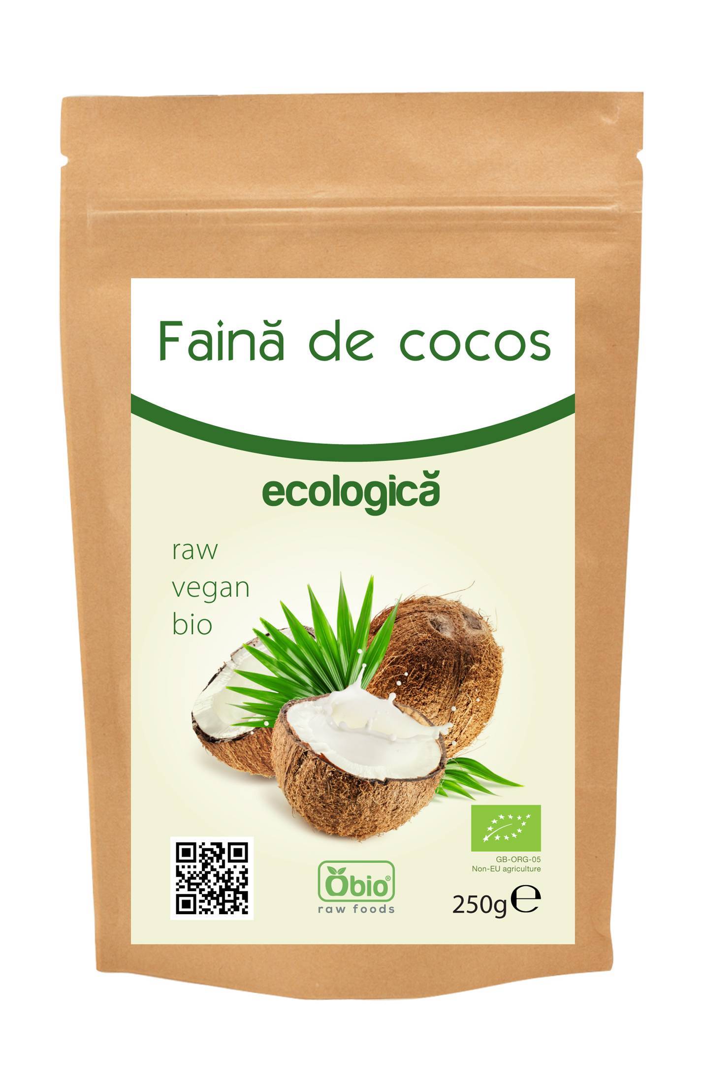 Faina de cocos eco-bio 250g - obio
