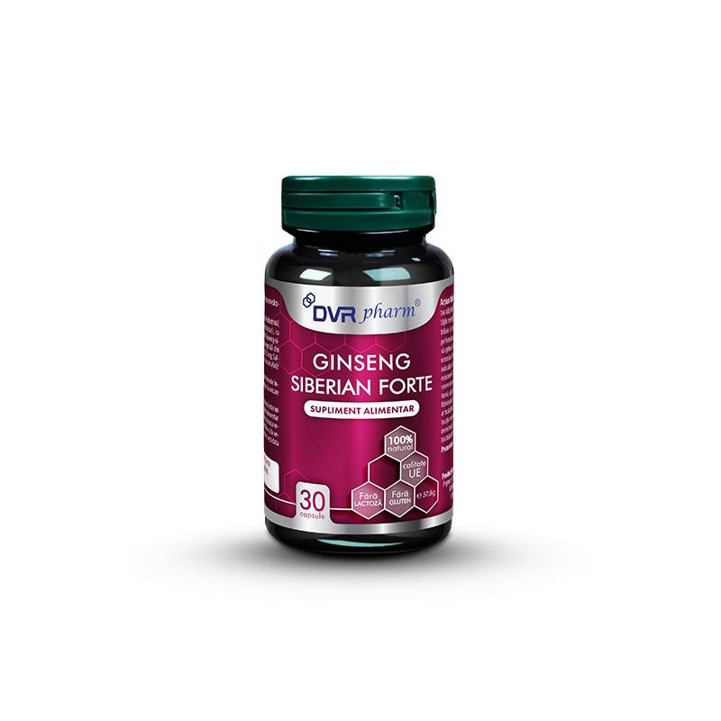 Ginseng Siberian Forte, contribuie la activitatea adaptogena, 30