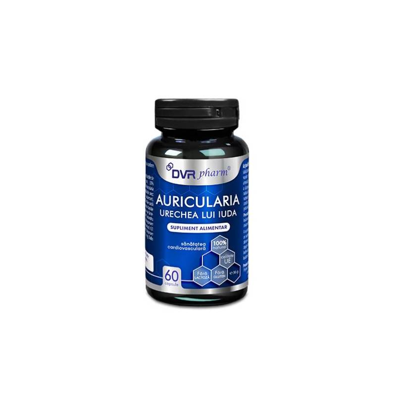 Auricularia, Urechea lui Iuda 60 capsule - DVR Pharm