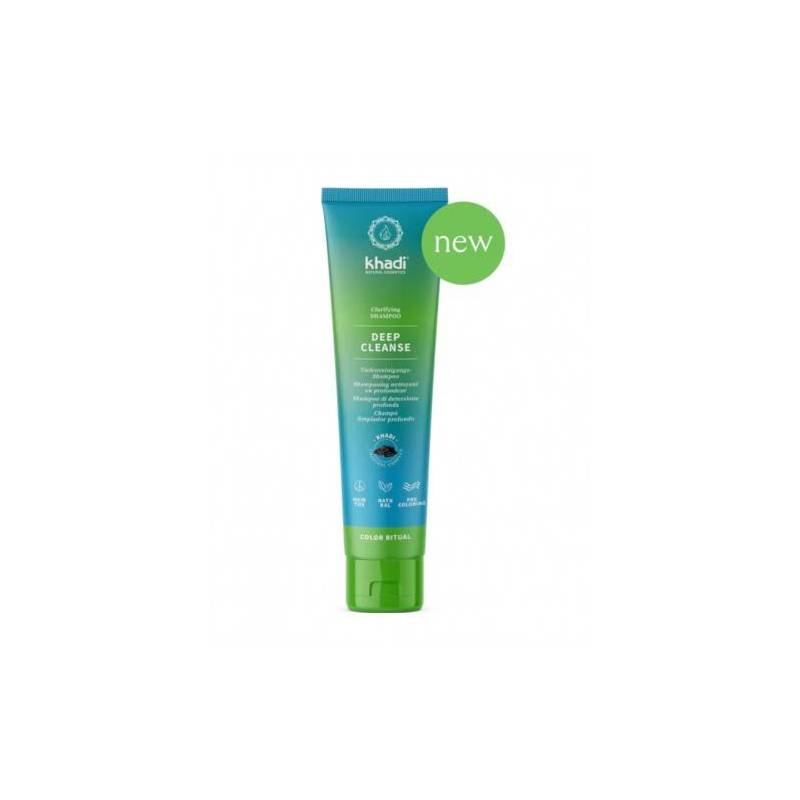 Sampon clarifiant cu carbune Deep Cleanse, 150 ml, Khadi