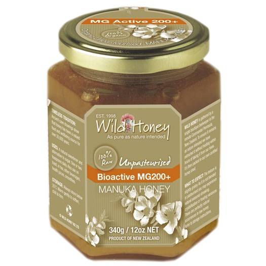 Miere manuka - mgo 200+ - umf 12+ - 340g - wild honey nz