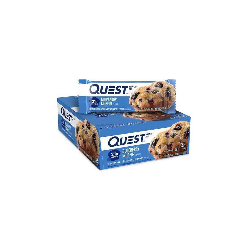 Quest Protein Bar, Baton Proteic, Cu Aroma De Briose Cu Afine, 60 g,