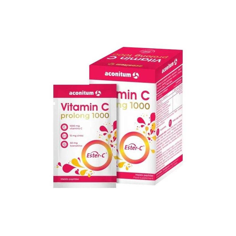 Vitamina C prolong 1000, 14 pliculete, Aconitum