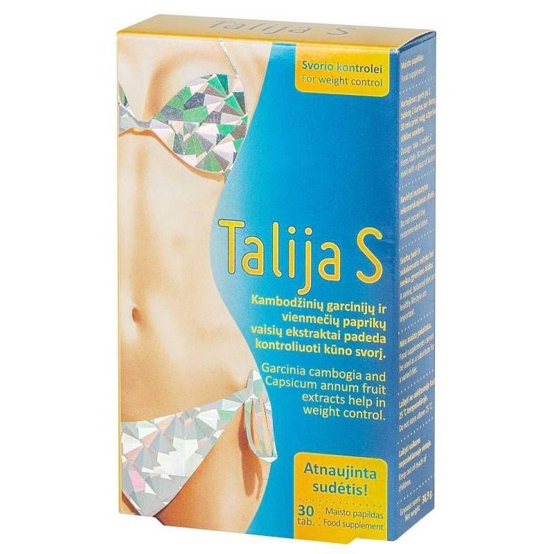 Talija S, sustine mentinerea greutatii corporale normale, 30