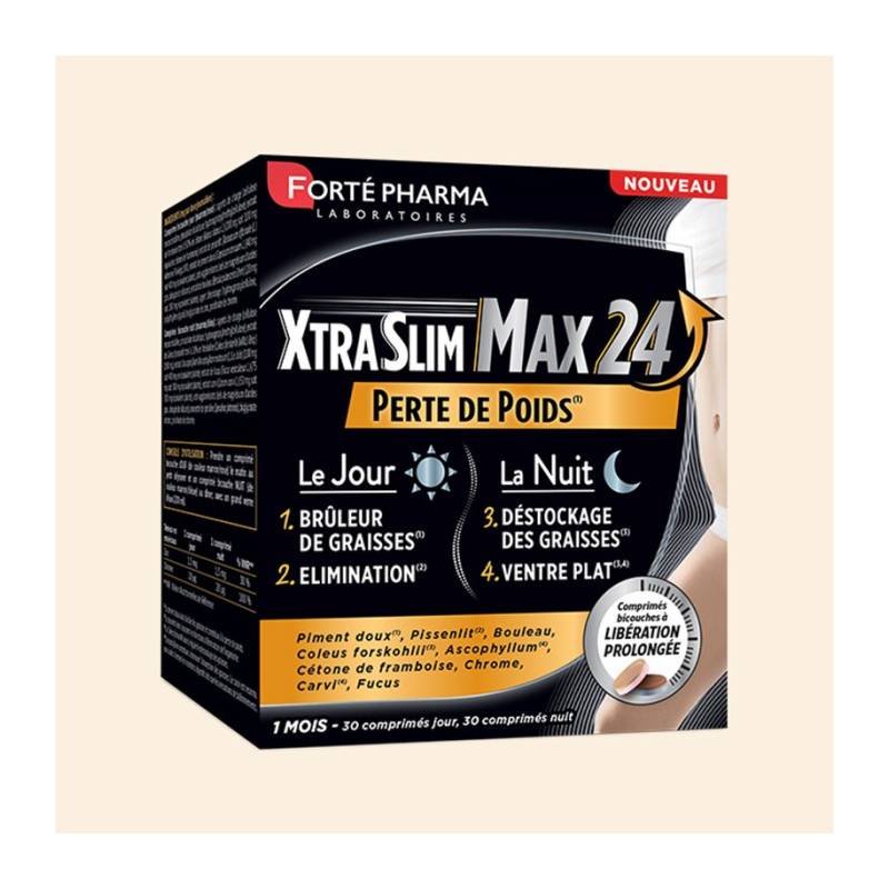 Xtraslim, Max 24H, Slabire, 60cpr - Forte Pharma