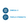 Ulei De Peste Mini Capsule, Triple Strength Fish Oil Mini 240 Capsule - GNC