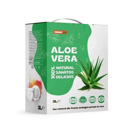 Aloe Vera, suc pur 100 %, 3 litri, FROOTYA