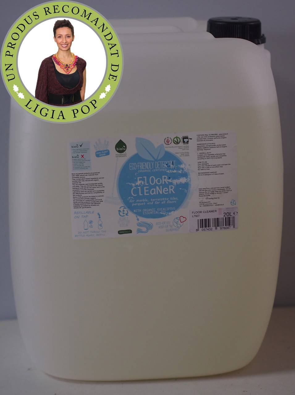 Detergent ecologic vrac pentru pardoseli 20l - biolu