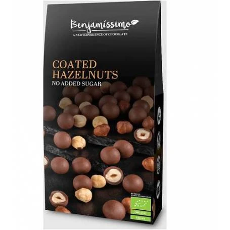Alune de padure invelite in ciocolata cu praline Eco-Bio 60g - Benjamissimo