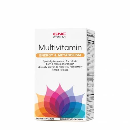 Women's Ultra Mega Energy & Metabolism, Complex De Multivitamine Pentru Femei, 180 tablete, GNC