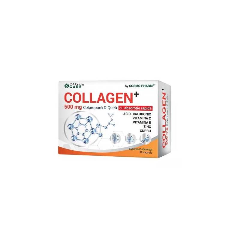 Collagen+ 500mg, sustine sanatatea articulatiilor, piell, parului,