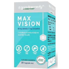 MAX VISION, LUTEINA 40MG, ZEAXANTINA 2mg, 30 Capsule - COSMO PHARM