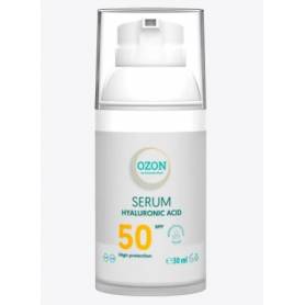 Ser cu acid hialuronic și protecție solară SPF50, 30ml - Cosmetic Plant