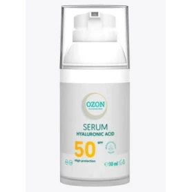 Ser cu acid hialuronic și protecție solară SPF50, 30ml - Cosmetic Plant