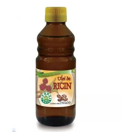 Ulei de ricin presat la rece, 250 ml - Herbavit