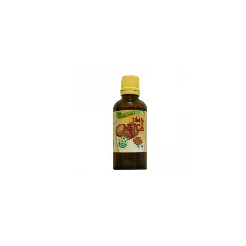 Ulei Nuca presat la rece, uz Intern, 50ml - HERBAVIT