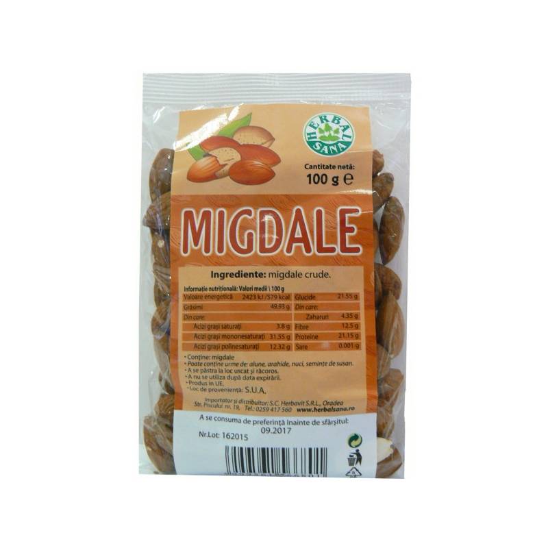 Migdale Crude, 100 g, HERBAVIT