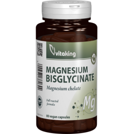 Magneziu Bisglicinat, 80 capsule vegetale, VITAKING
