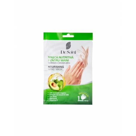 Masca nutritiva pentru maini, tip manusi, 1 pereche, Dr. Soleil