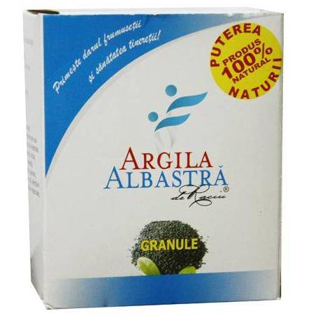 Argila albastra de Raciu - pulbere 500g - ARGILA ALBASTRA - ROMCOS