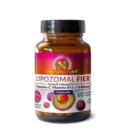 Lipozomal Fier+Vit C+B12+D-Riboza, 60 capsule - Hypernatura