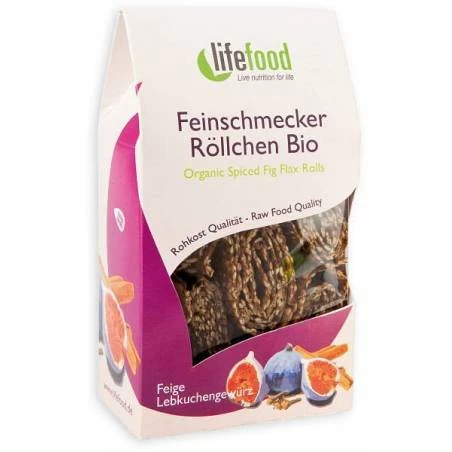 Rulouri crispy cu smochine spicy raw eco-bio 80g - Lifefood