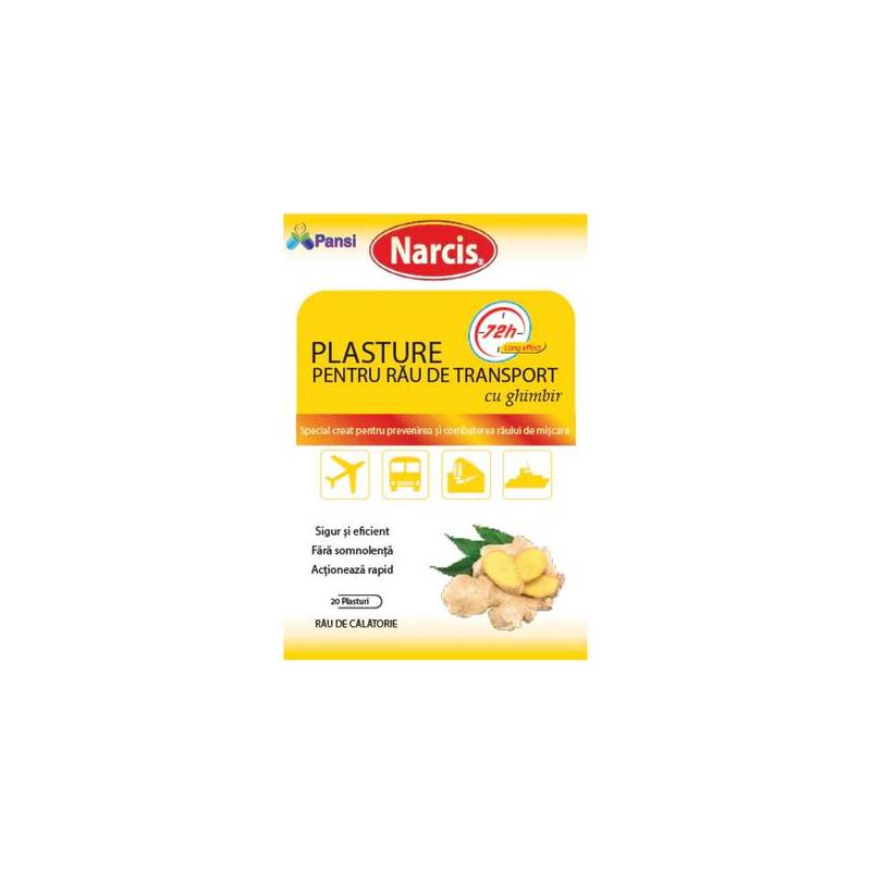PLASTURE PENTRU RAU TRANSPORT CU GHIMBIR, 20 BUCATI, NARCIS