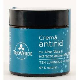 Set cadou Crema Antirid cu Aloe Vera + Balsam de Buze cu Galbenele si Miere - Trio Verde