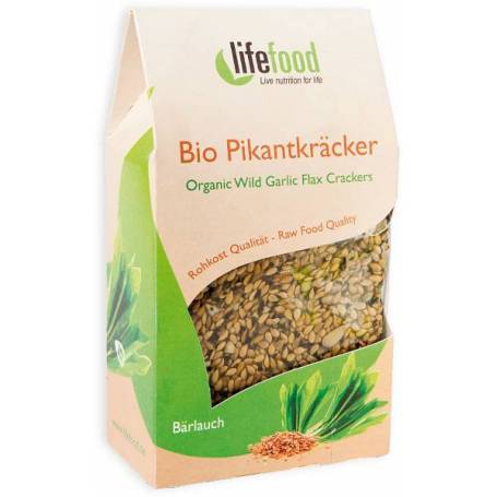 Crackers cu leurda raw eco-bio 90g - Lifefood