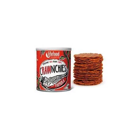 Chips Crawnchies cu boia spicy raw eco-bio 30g - Lifefood