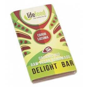 Ciocolata MINI cu lucuma si carob raw eco-bio 15g - Lifefood