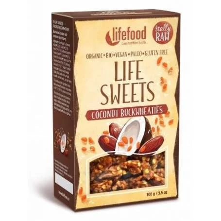 Life Sweets din hrisca germinata si cocos raw eco-bio 100g - Lifefood