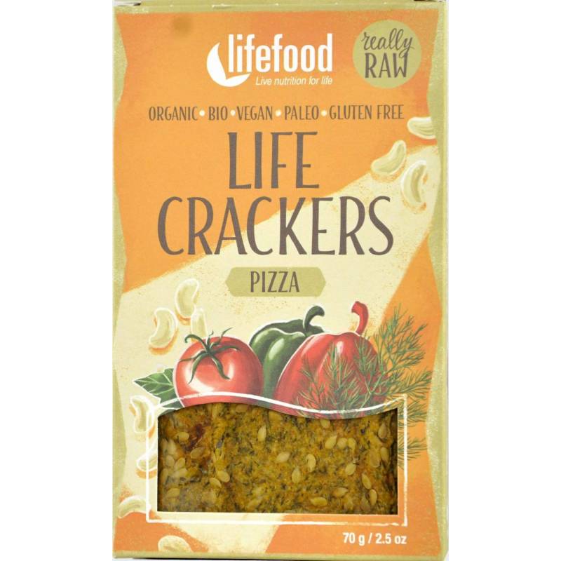 Life Crackers pizza raw eco-bio 70g - Lifefood