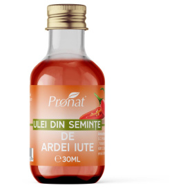 Ulei din seminte de ardei iute, 30 ml, Pronat