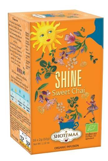Ceai shotimaa sundial - shine - sweet chai eco-bio 16dz - shotimaa