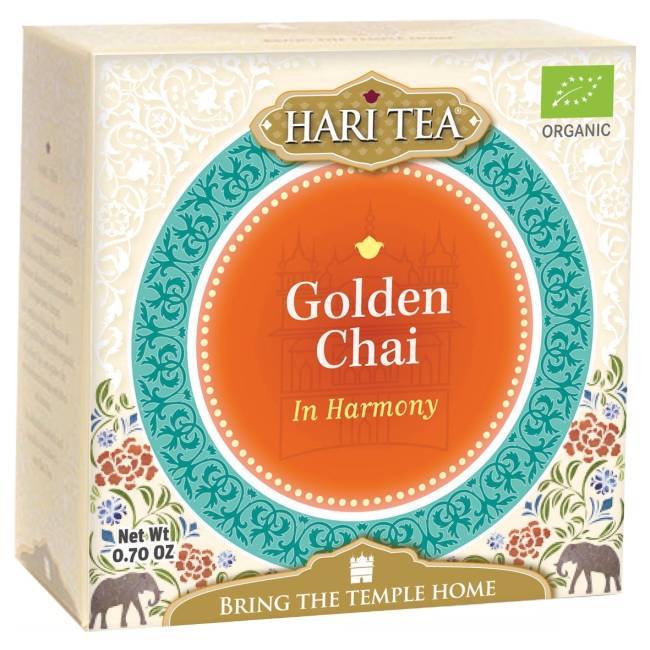 Ceai premium - in harmony - golden chai eco-bio 10dz - hari tea